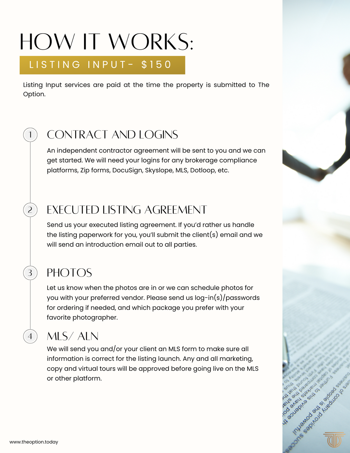Listing Input